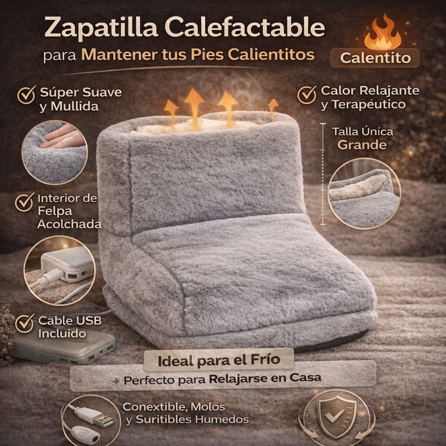 Calentador de pies eléctrico