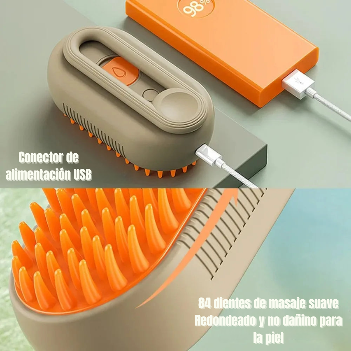 Cepillo de Vapor 3 en 1